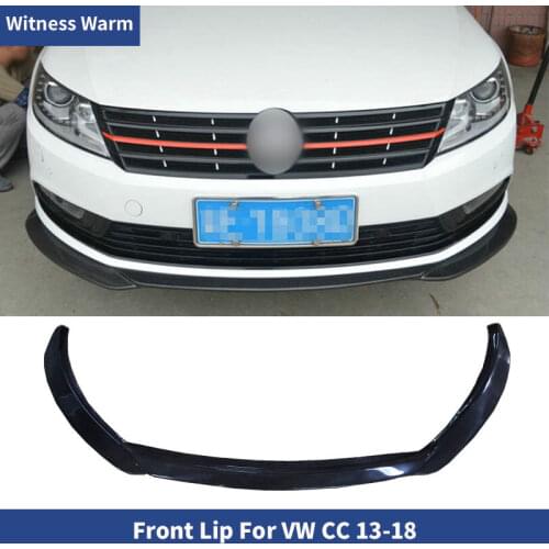 Carbon Fiber / FRP Front Bumper Lip Spoiler for Volkswagen car CC standard bumper 2013-2018 Car Front Bumper Splitters