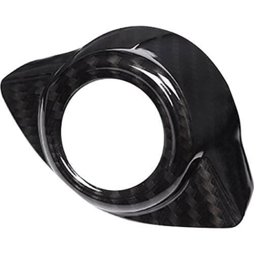 Carbon Fiber Style For Alfa Romeo Giulia Stelvio 2017 Abs Matte Chrome Interior Start Engine Stop Cover Trim Car Accessories