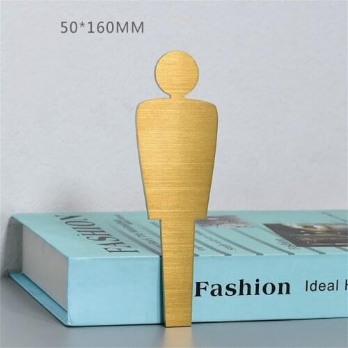 Stainless Steel Sign Plate Decor Customized Wall Wc Icon Signage