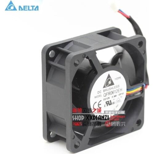 For delta QFR0612EH 12V 0.30A 6CM 6025 60mm PWM server inverter cooling fan