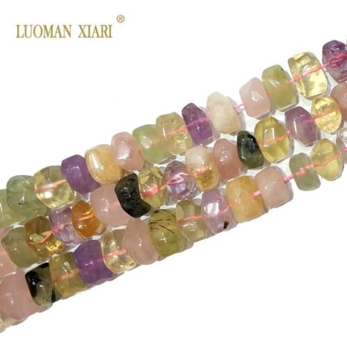 High Quality 100% Natural Colorful Quartz Stone Beads For Jewelry Making DIY Bracelet, Necklace Earring Size 9-14 mm Strand 15"