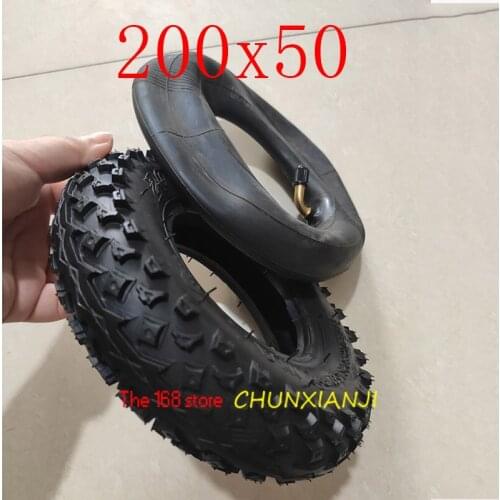 High Quality (8" X 2") 200X50 (8 Inch)Tire Fit for Electric Gas Scooter & Electric Scooter(inner Tube Included) Wheelchair Wheel