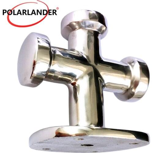 1 Pc Stainless Steel Single Cross Bollard Heavy Duty Cleat Hardware for Boat Yacht Marine