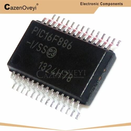 1pcs/lot PIC16F886 PIC16F886-I/SS SSOP-28 In Stock