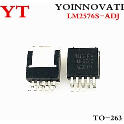 10pcs LM2576 LM2576S-ADJ TO-263 LM2576-ADJ Voltage Regulator