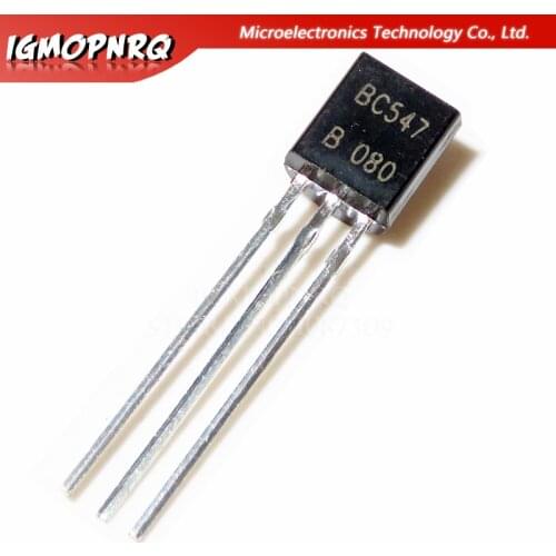 100pcs BC547B BC547 TO-92 Bipolar Transistors - BJT NPN 45V 100mA HFE/45 new original