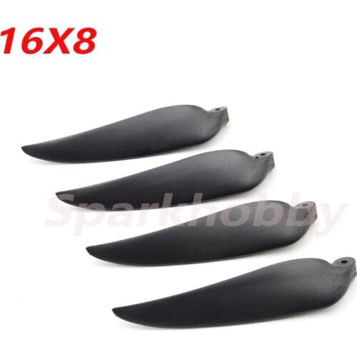 2Pairs/4Pcs Sparkhobby 16x8 Inch Folding Propeller Prop Blade Precision for RC Powered Glider Plane Multirotor Quadcopter Parts