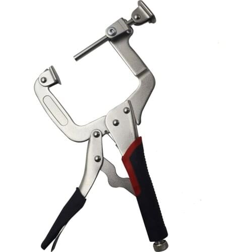 2 In 1 Oblique Hole Clamp Tool Type-c Vise Work Good Anti-rust Effect New Black And White Carbon Steel Bench Accessory Pliers