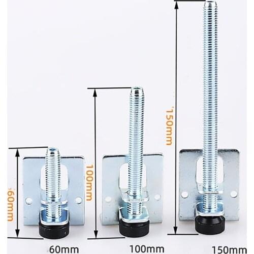 4Pcs 60/100/150mm Table Legs Metal Leveling Feet Screw Furniture Adjustable Cabinet Corner Bracket Floor protection Hardware