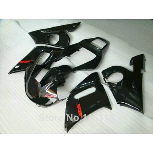 ABS parts for YAMAHA 1998-2002 R6 fairing kit YZF R6 98 99 00 01 02 glossy black fairings set #3293