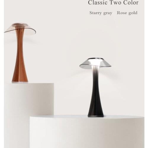 Acrylic Table Lamp USB Charging Touch Led Desk Light Stepless Dimming Eye Protection Lighting Bedside Reading Bar Lamps 2020 new