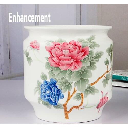 Fine Bone China AQUARIUM FISH TANK Vase Hydroponicl Home Decor Classical Ceramic Ornamental Fish Tank Turtle Gar