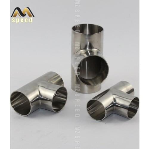 Car Accessories Stainless steel tee Exhaust pipe conversion pipe One point two stainless steel connection exhaust muffler