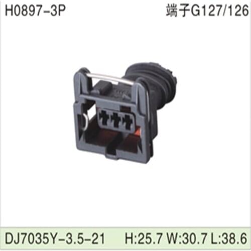 Free shipping 500pcs DJ7035Y-3.5-21 3.5mm 3Pin AMP Car Electrical Wire Connectors for VW,BMW,Audi,Toyota,NISSAN AND other