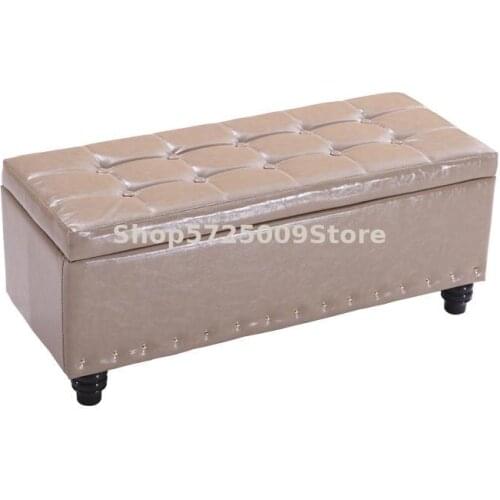 Household Rectangular Shoe Changing Stool At The Door Leather Art Clothing Store Sofa Stool Fitting Room Storage Bench Bench