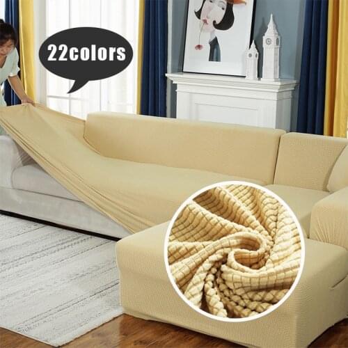 1/2/3/4 seaters Elastic Universal Sofa Cover Knitted Thicken Stretch Slipcovers for Living Room Couch Cover Armchair Cover