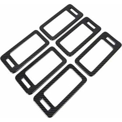 Carbon Fiber Color Car Top Roof Air Outlet Frame Cover trim For Hyundai Startex MPV H-1 Wagon Car 2018