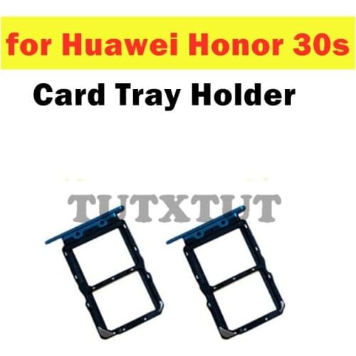 For Huawei Honor 30s Card Tray Holder SIM Card SD Card Slot Holder Adapter Repair Spare Parts