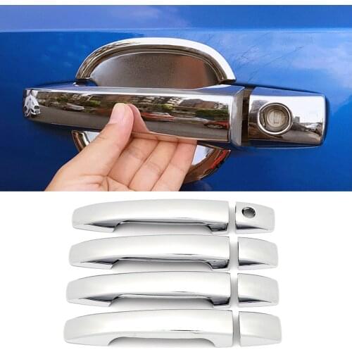 For Forester 2008-2013 Chrome Side Door Handle Cover Trim Car Styling 2009 2010 2011 2012