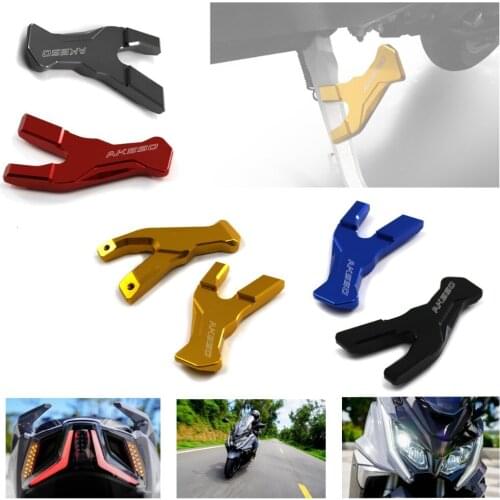 For KYMCO AK550 CNC Aluminum Motorcycle Kickstand Side Column Auxiliary With logo ak550 motorcycle accessories