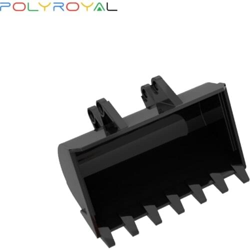 POLYROYAL Building Blocks Technology parts Black 8X10 large bucket 1 PCS Educational toy for children 2951