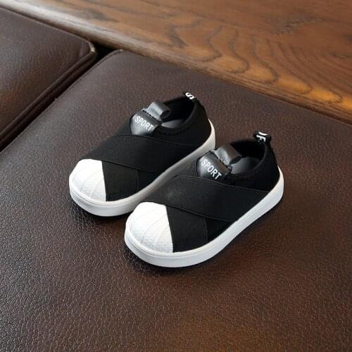 Boys Girls Sneakers Childrens Casual Choes Spring Autumn Canvas Baby Girls Sports Shoes Soft Sole Shell Head 1 2 3 4 5 6 Years