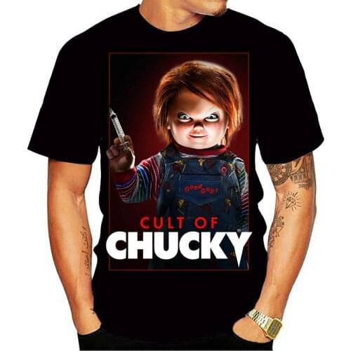 Chucky Doll Halloween Horror 3D T-shirts For Men Creative Cotton Tees O-Neck Short Sleeve T Shirt Plus Size Clothing