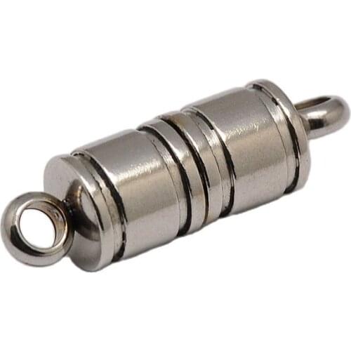 2 Sets 304 Stainless Steel Column Magnetic Clasps Connectors Clasp for Bracelet Jewelry Makings Findings DIY Accessories