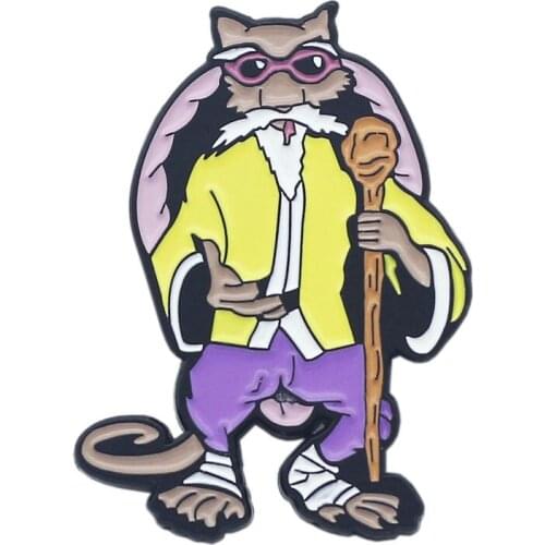 Custom Cute Anime Grandpa Jewelry Hard Enamel Brooch Can be Customized with Your Logo