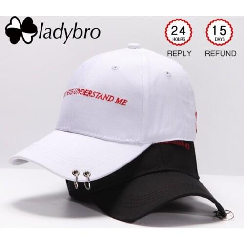 Ladybro Fashion Brand Women Hat Cap Men Baseball Cap Male Casual Snapback Hat Hip Hop Ring Cap Drake Dad Hat Black Letter Bone