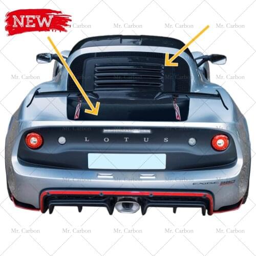 FOR LOTUS EXIGE CARBON FIBER GLASS REAR WINDOW LOUVER TRIM BODY KIT TUNING PART FOR EXIGE CARBON/FRP SHUTTERS RACING