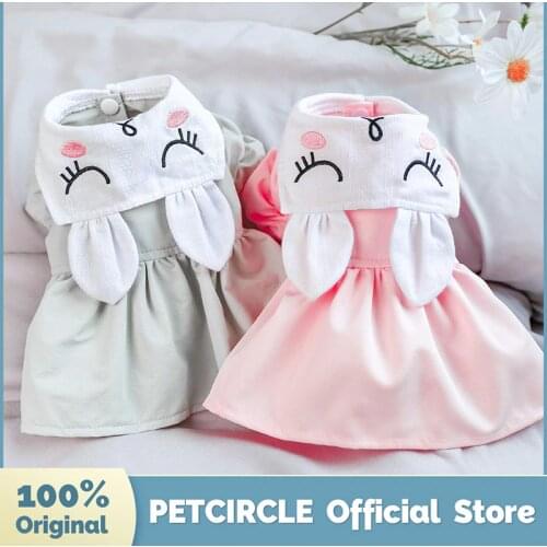 PETCIRCLE Dog Clothes Sleepy Eyes Cute Bunny Dress For Small Dog Puppy Pet Cat All Season Pet Costume Pet Clothes Dog New Skirt