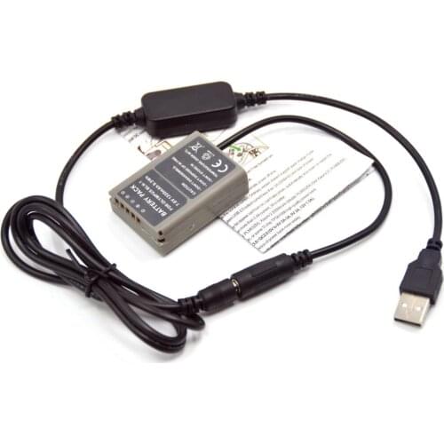 PS-BLN1 BLN-1 BLN1 Dummy Battery DC Coupler Plus 5V USB Power Bank Cable for Olympus Digital Camera OM-D E-M5 II 2 E-M1 PEN E-P5