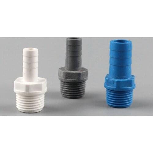 4Pcs 1/2'' to 8/10/12/16Mm Male Thread Hose Connector PVC Quick Connector Plastic Pagoda Joint Garden Irrigation Pipe Adapter