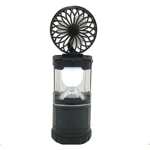 2 in 1 LED Tent Light Camping Fan Hanging Lamp Lantern for Outdoor Emergencies Hiking