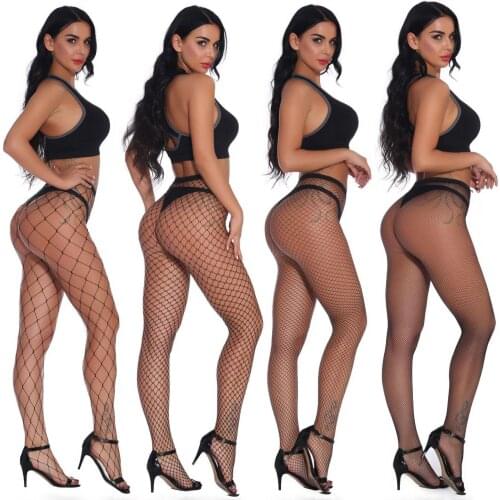 Female Hollow Out Sexy Pantyhose Black Mesh Stockings Jeans Stretch Bottoming Stocking Fishnet Stockings Tights High Quality