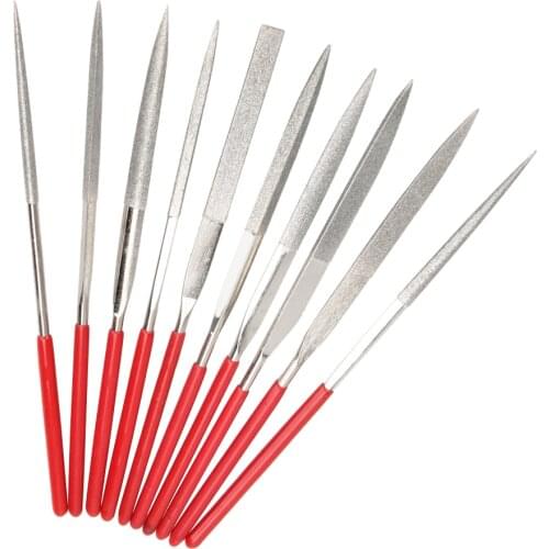 10pcs Diamond Mini Needle File Set Handy Tools Ceramic Crafts DIY Wood Rasp File Needle Jewelry Polishing Carving Diamond File