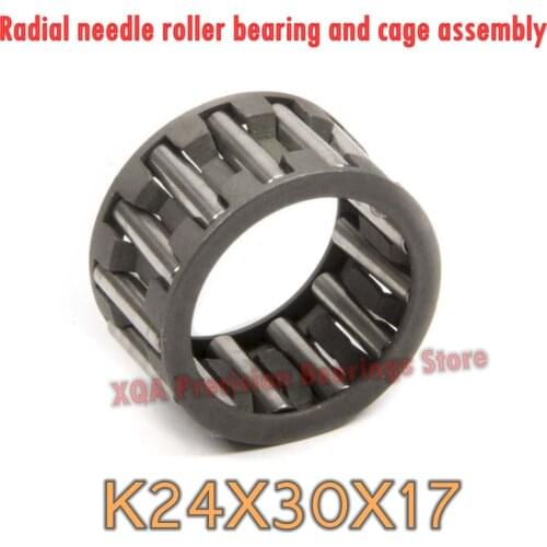 10PCS/LOT K243017 Radial needle roller bearing and cage assembly 24*30*17 mm K24X30X17
