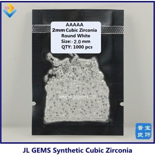 1000pieces/lot)2mm Free shipping wholesale 5A cz stone 2mm white round machine cut cubic zirconia in stock