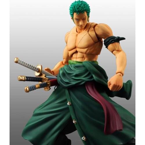 18cm Anime One Piece Roronoa Zoro Action Figure Moveable PVC Collection Model Toys Gift Doll New with original box Brinquedos