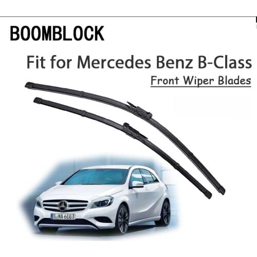 BOOMBLOCK 2PCS High Quality Front Windshield Wiper Blades For Mercedes Benz B Class W246 W245 Accessories