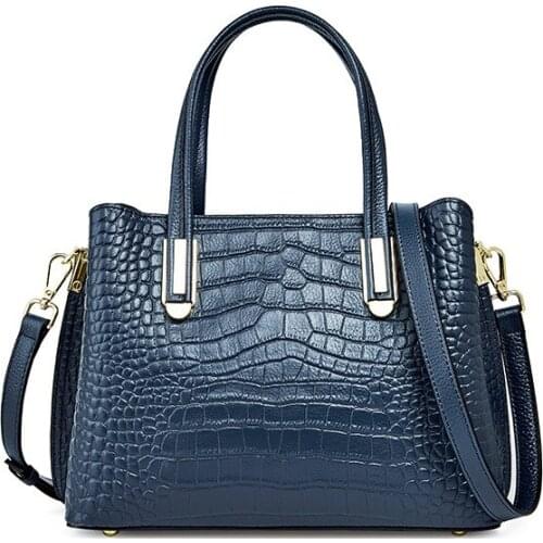 2021 Fashion Pattern Top Layer Handbag Temperament Ladys Hand Womens Versatile Leather Shoulder Bag Bolsa Feminina Sac A Main