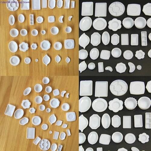 33Pcs/Set Kitchen Mini Tableware Miniatures Cup Plate Dish Decor Toys For Kids Girls Gifts Doll Accessories Wholesale