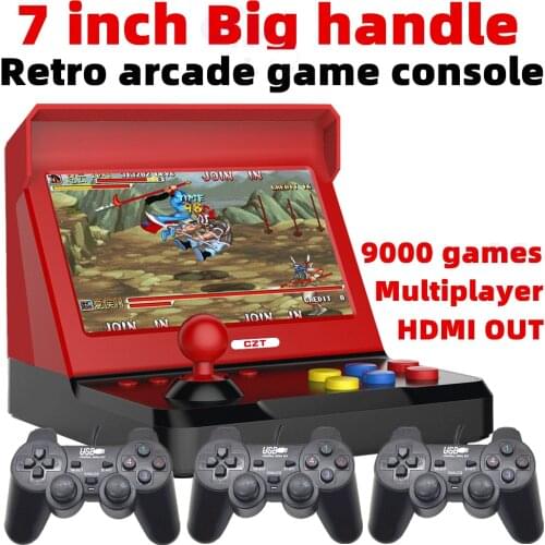 7.0/4.3 inch Quad-core retro arcade game console Built-in 9000 game for ps1/ cp1/cp2/neogeo/mame/gb/snes/fc/sega/bin video/music