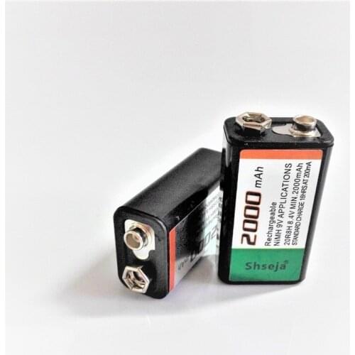 Large-capacity 2000mAh 9V rechargeable battery 9 volt Ni-MH battery for Microphone