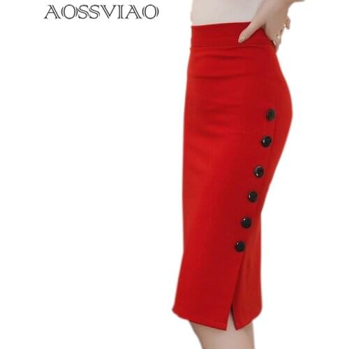 Женские юбки карандаш AOSSVIAO China At AliExpress