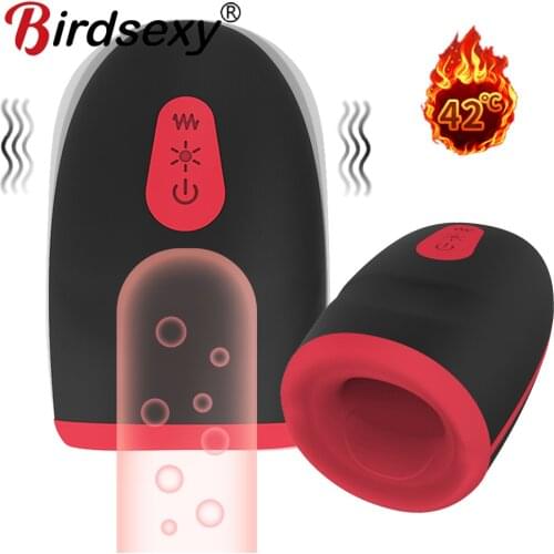 Automatic Male Masturbator Cup Realistic Tip of Tongue and Mouth Vagina Pocket Pussy Blowjob Stroker Vibrating Oral Sex Toys