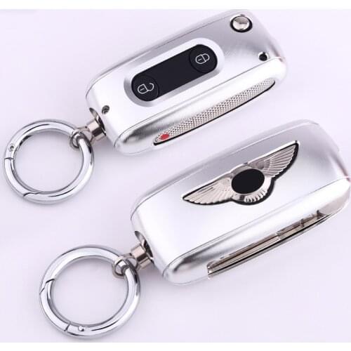 Car key case is suitable for Bentley Continental Flying Spur key case Mulsanne Tim Yue aluminum alloy shell car accessories