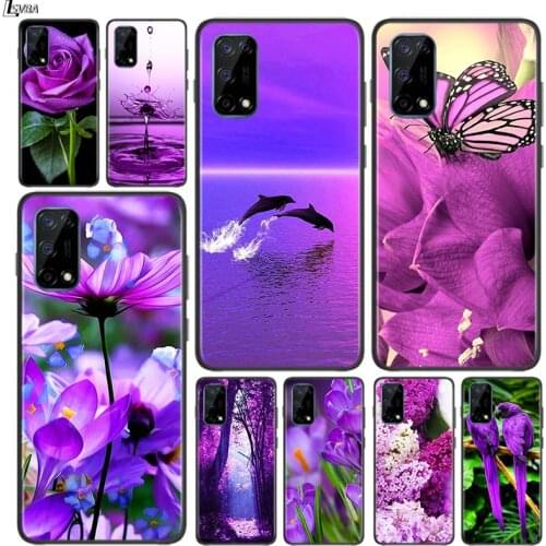 Infinity on purple for OPPO Realme V15 X5 X3 X50 X7 V5 C21 C17 C11 C3 C2 7 7i 6 6S 6i 5 3 2 Pro Soft Black Phone Case