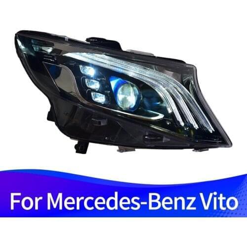 Headlight Assembly For Mercedes-Benz Vito 2014-2020 Benz W447/V-Class Full LED Light Source Mercedes-Maybach Design Headlight